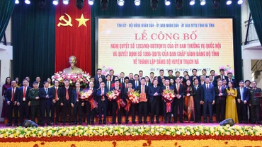 Ban chấp hành Đảng bộ huyện Thạch Hà (mới) nhiệm kỳ 2020-2025.