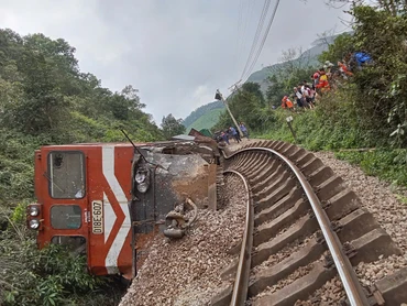 Hiện trường vụ tai nạn.