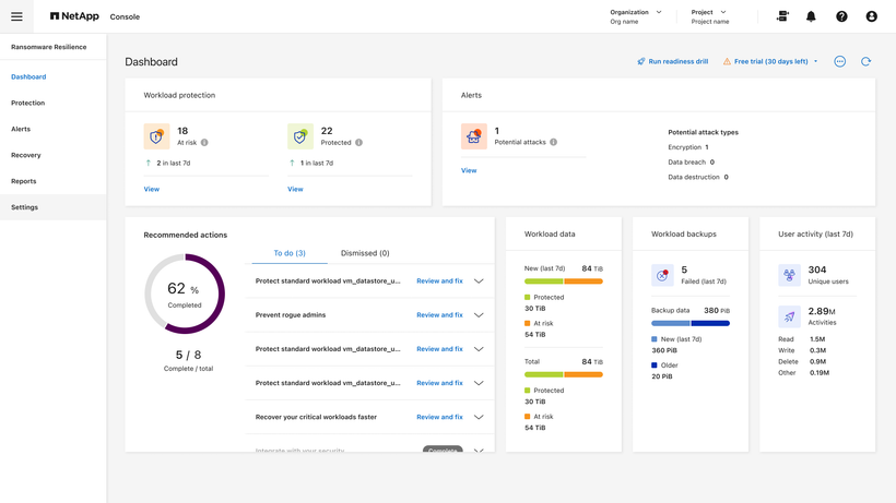 NetApp Ransomware Resilience được nâng cấp toàn diện để phát hiện mã độc tống tiền.