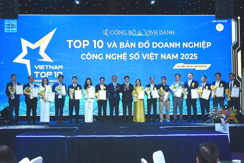 Các doanh nghiệp công nghệ số được vinh danh.
