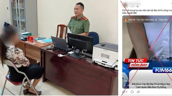 Bà Phạm Thị S làm việc tại cơ quan công an.