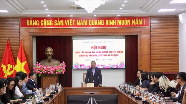 Hội nghị cung cấp thông tin, định hướng truyền thông lĩnh vực văn hóa, thể thao và du lịch tháng 11/2025.