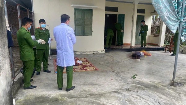 Hiện trường vụ việc tại nhà chị Đ.T.N, thuộc tổ dân phố Nam Tiến, phường Ngọc Sơn.