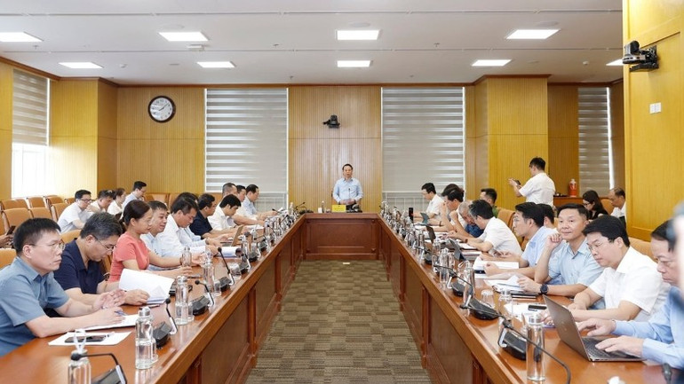 Hội nghị tham vấn xây dựng Kế hoạch hành động quốc gia về khắc phục ô nhiễm và quản lý chất lượng môi trường không khí giai đoạn 2025–2030 ngày 5/7. (Ảnh: KHƯƠNG TRUNG) hoi-nghi-1839.jpg