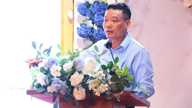 Ông Đặng Khắc Lợi, Phó Cục trưởng Cục Báo chí (Bộ Văn hóa, Thể thao và Du lịch) chia sẻ tại buổi họp báo. ong-loi-5977.jpg
