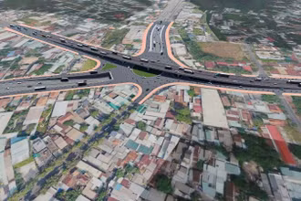 Ngã 5 Phước Kiến tại phường Thủ Dầu Một và phường Phú Lợi. 