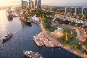 Phối cảnh quy hoạch khu cảng Nhà Rồng-Khánh Hội.