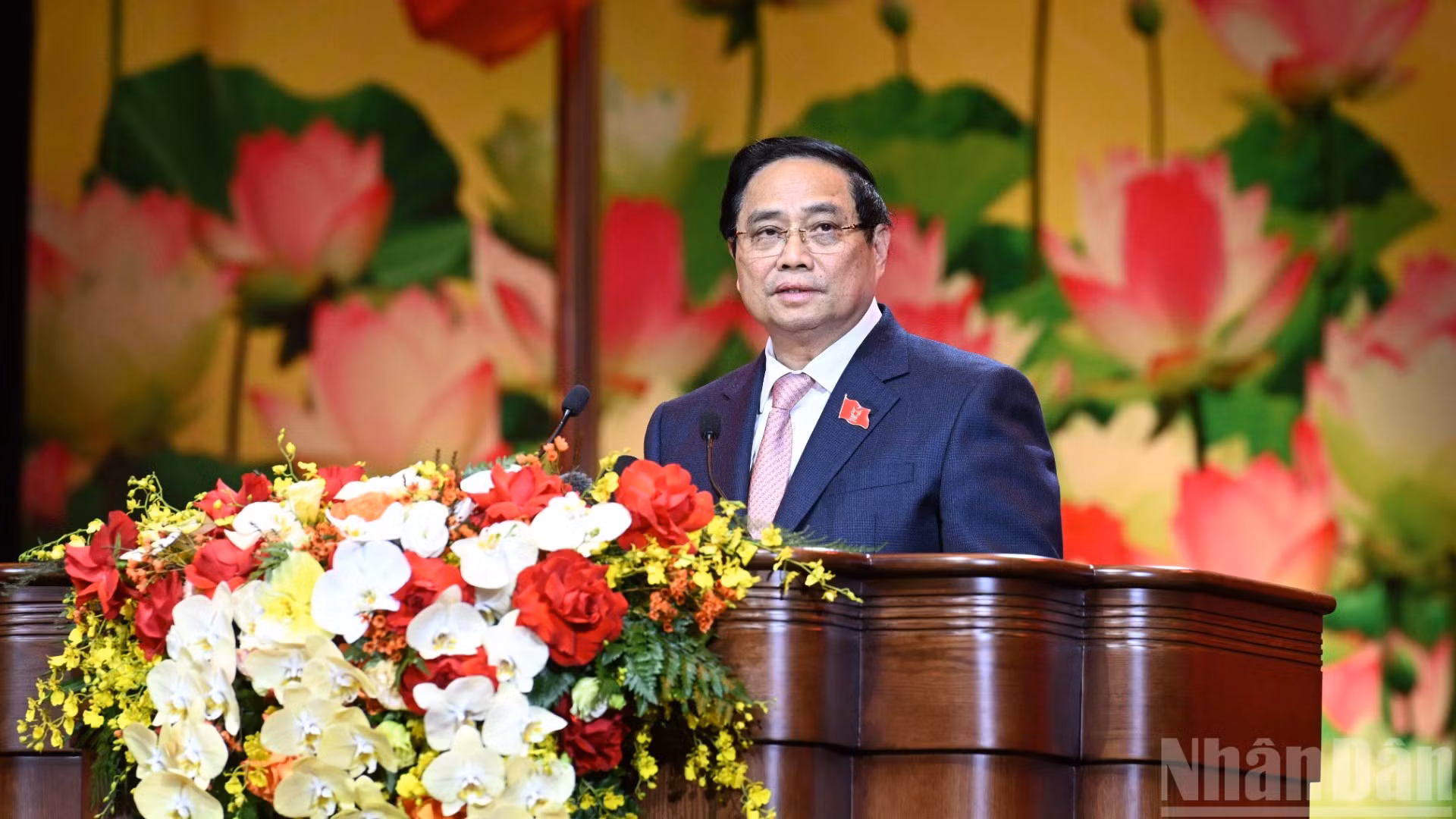 Thủ tướng Chính phủ Phạm Minh Chính phát biểu khai mạc Đại hội Thi đua yêu nước toàn quốc lần thứ XI.