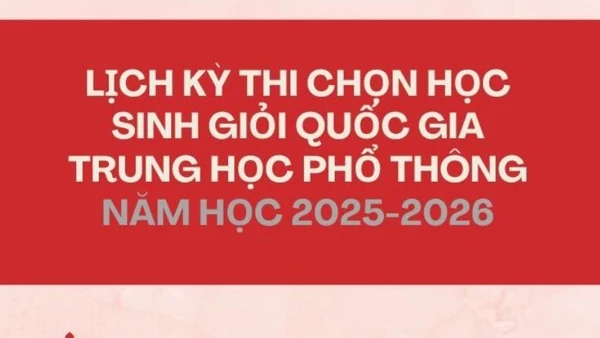 [Infographic] Lịch Kỳ thi chọn học sinh giỏi quốc gia trung học phổ thông năm 2025