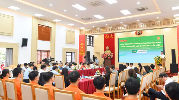 Hội thảo “Phát triển toàn diện thế hệ trẻ Việt Nam - Kiến tạo nguồn lực cho kỷ nguyên mới” (Ảnh: THẾ ĐẠI)