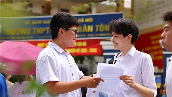 Thí sinh tại Kỳ thi tốt nghiệp trung học phổ thông năm 2025