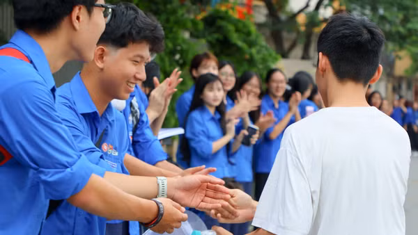 Tại kỳ thi tốt nghiệp THPT năm 2026 (Ảnh: Đoàn Trường THPT chuyên Chu Văn An)
