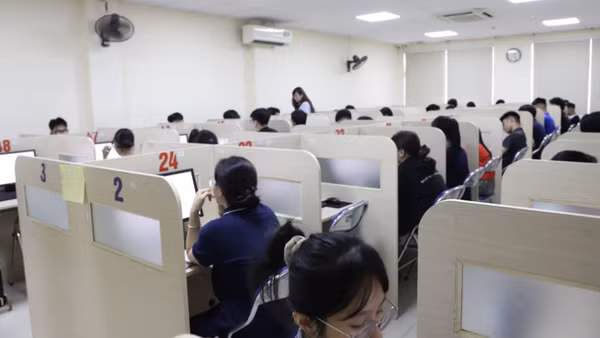 Thí sinh tham gia Đánh giá năng lực năm 2026. (Ảnh: VNU-IDT)