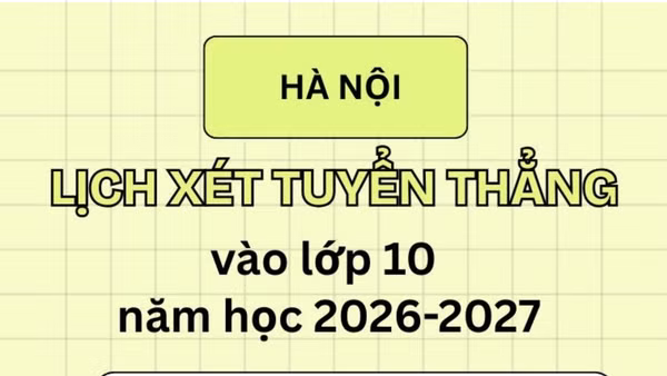 [Infographic] Lịch xét tuyển thẳng vào lớp 10 trường công lập của Hà Nội 