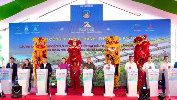 Khởi công xây dựng 282 căn nhà ở xã hội phía tây bắc tỉnh Đồng Nai