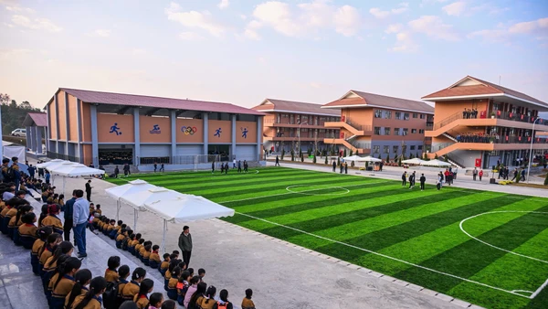 Trường phổ thông nội trú liên cấp Si Pa Phìn, tỉnh Điện Biên (Ảnh: THÀNH ĐẠT)