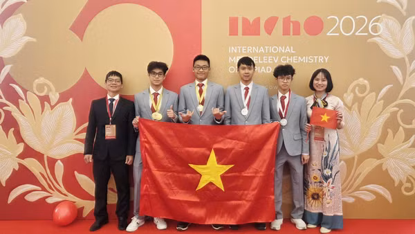 Đoàn Việt Nam tham dự Olympic Hóa học quốc tế Mendeleev (IMChO) lần thứ 60 năm 2026