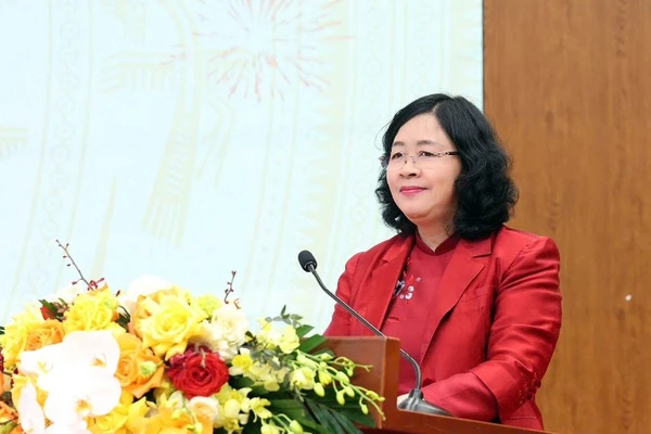 Đồng chí Bùi Thị Minh Hoài ứng cử tại đơn vị bầu cử số 5, tỉnh Phú Thọ.