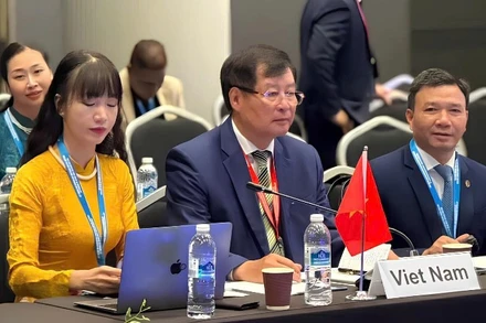 Đoàn Luật gia Việt Nam tham dự phiên họp lần thứ 46 Hội đồng Điều hành Hiệp hội Luật gia các nước ASEAN. (Ảnh: Hội Luật gia Việt Nam)