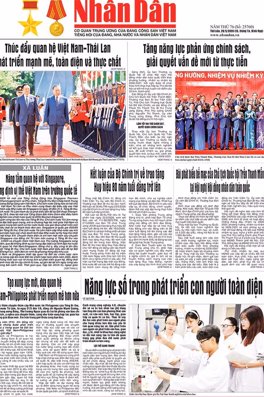 Báo Nhân Dân số 25760