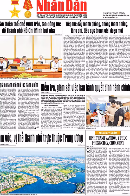 Báo Nhân Dân số 25747