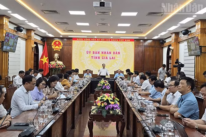 Tỉnh Gia Lai tổ chức họp khẩn ứng phó bão Kalmaegi.