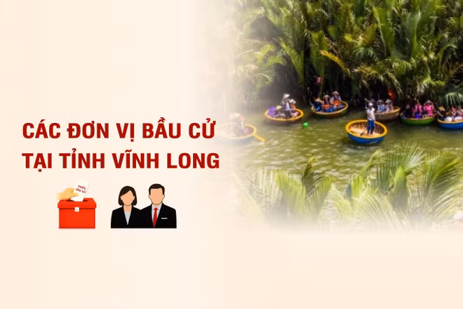 [Infographic] Các đơn vị bầu cử đại biểu Quốc hội tại tỉnh Vĩnh Long