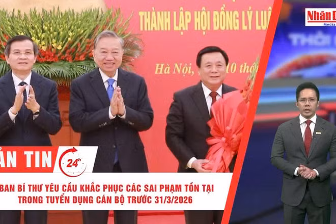 [Video] Thời sự 24h ngày 10/3/2026: Tổng Bí thư Tô Lâm: Hội đồng Lý luận Trung ương là trung tâm nghiên cứu và tư vấn chiến lược những vấn đề lớn của đất nước