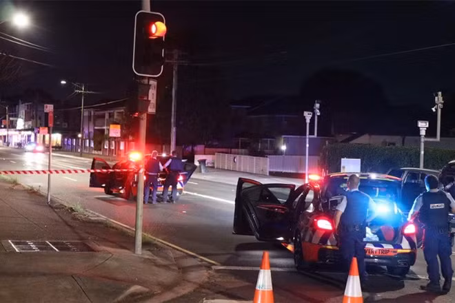 Cảnh sát tại hiện trường vụ xả súng ở Sydney, Australia, ngày 5/10/2025. (Ảnh: ABC)