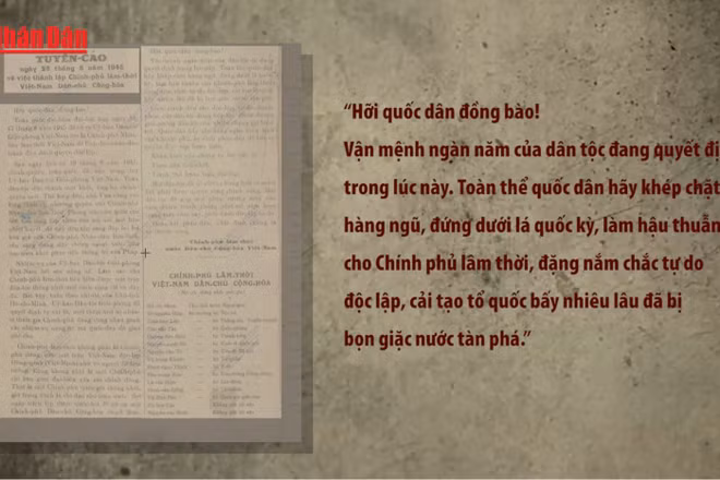 [Video] Ngày 28/8/1945: Tuyên cáo thành lập Chính phủ Lâm thời Việt Nam Dân chủ Cộng hòa