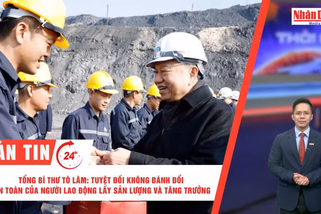 [Video] Thời sự 24h ngày 27/1/2025: Tổng Bí thư Tô Lâm: Tuyệt đối không đánh đổi an toàn của người lao động lấy sản lượng và tăng trưởng