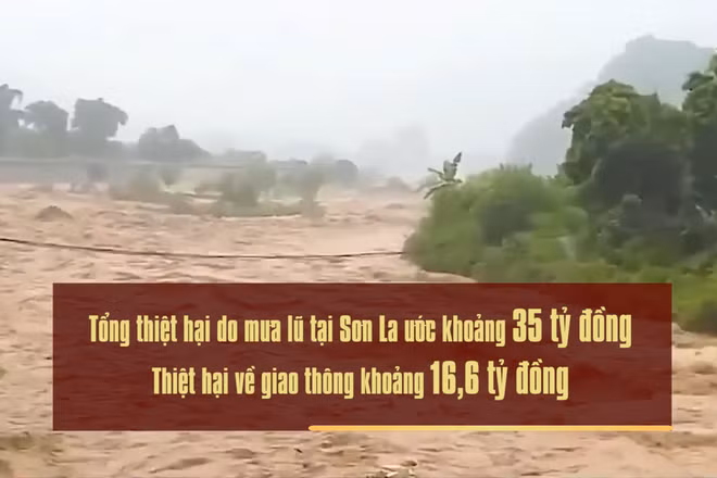 [Video] Mưa lũ tại Sơn La gây thiệt hại hơn 35 tỷ đồng 