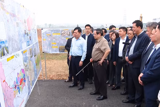 [Video] Thủ tướng kiểm tra tiến độ thi công Dự án Cảng hàng không quốc tế Gia Bình