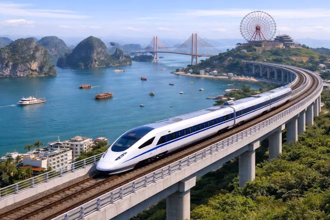 [Video] Dự kiến khởi công tuyến đường sắt tốc độ cao Hà Nội - Quảng Ninh ngày 12/4