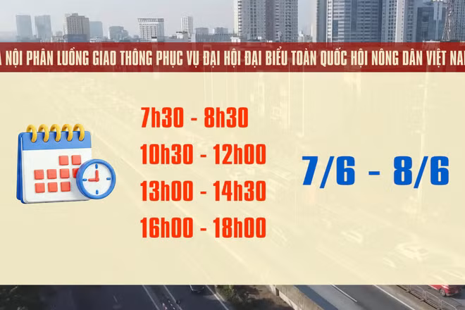[Video] Hà Nội phân luồng, hạn chế giao thông phục vụ Đại hội đại biểu toàn quốc Hội Nông dân Việt Nam