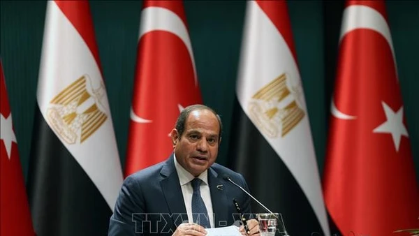 Tổng thống Ai Cập Abdel Fattah al-Sisi. (Ảnh: THX/TTXVN)