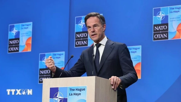 Tổng thư ký NATO Mark Rutte. (Ảnh: THX/TTXVN)