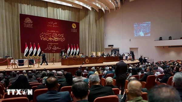 Quang cảnh một phiên họp Quốc hội Iraq ở thủ đô Baghdad. (Ảnh: THX/TTXVN)