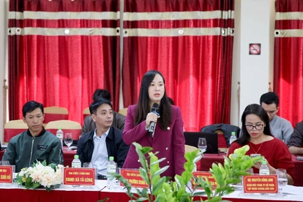 Đại biểu phát biểu tại buổi tọa đàm.