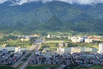 Một góc trung tâm tỉnh lị Lai Châu