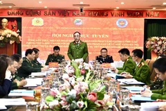 Hội nghị được tổ chức trực tuyến tới Công an 22 tỉnh, thành phố.