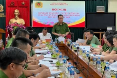 Hội nghị đánh giá toàn diện các mặt công tác của công an xã sau 2 tháng triển khai mô hình tổ chức mới tại Công an xã Đông Anh.