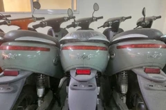 Xe giả bị cơ quan Công an thu giữ.
