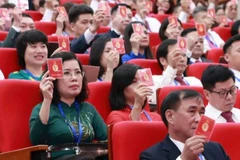 Phiên chính thức Đại hội Đảng bộ Tổng Liên đoàn Lao động Việt Nam lần thứ I, nhiệm kỳ 2025-2030. (Ảnh: HẢI NGUYỄN)