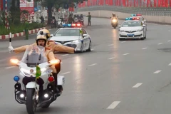 Công an Hà Nội điều chỉnh phân luồng giao thông.