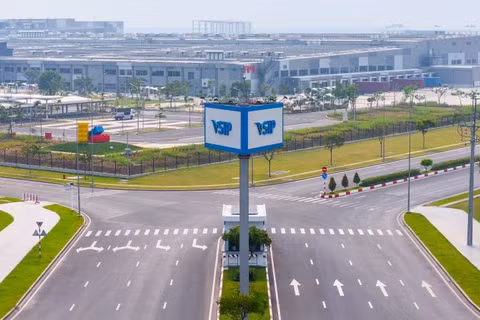 Một góc Khu công nghiệp Việt Nam-Singapore III (VSIP III) tại Thành phố Hồ Chí Minh. 