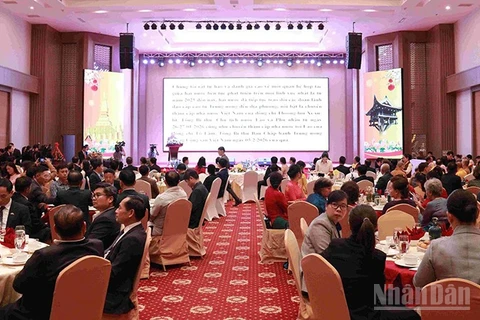 Khung cảnh buổi tiệc. (Ảnh: DUY TOÀN)