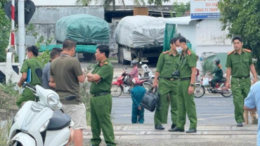 Hiện trường khu vực xảy ra tai nạn.