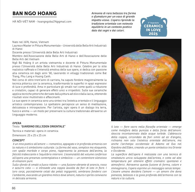 Tác phẩm của họa sĩ Ngô Bá Hoàng được giới thiệu tại Italia. ngobahoang-y.jpg