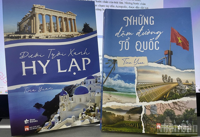 Hai cuốn sách về Việt Nam và Hy Lạp của Tina Yuan. ndo_br_tina.jpg